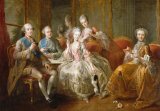  La Famille du duc de Penthièvre en 1768, dit aussi La Tasse de Chocolat – Jean-Baptiste Charpentier, le Vieux